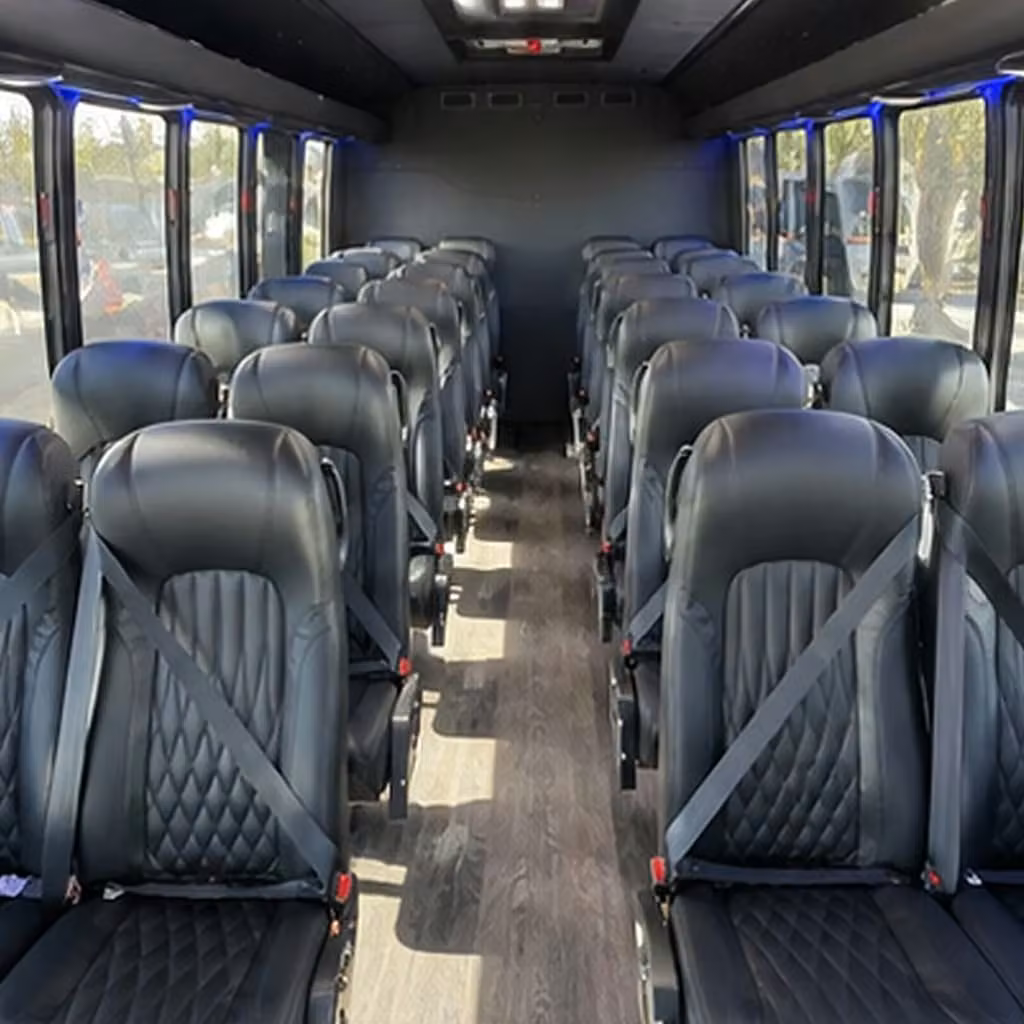 35 passenger minibus inside